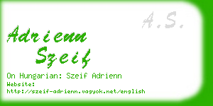 adrienn szeif business card